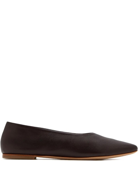 STAUD Alba leather ballet flats - Brown - zdjęcie produktu nr 1