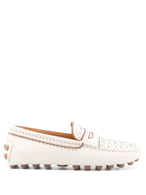 Tod's Gommino Macro studded loafers - White - zdjęcie produktu nr 1