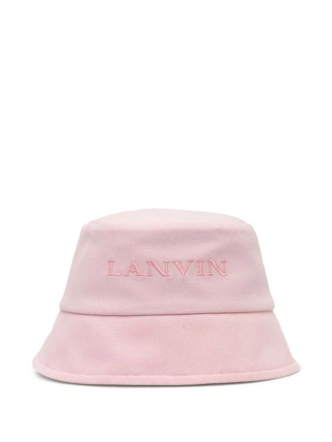 Lanvin logo-embroidered bucket hat - Pink - zdjęcie produktu nr 1