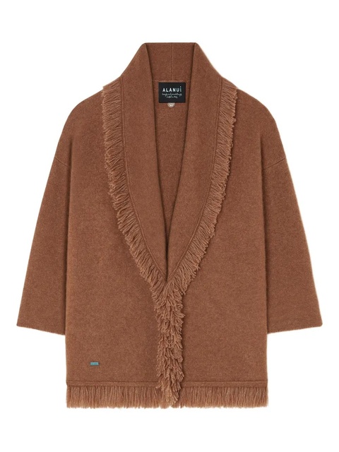 Alanui Finest fringed belted cardigan - Brown - zdjęcie produktu nr 1