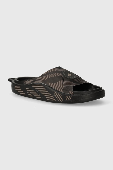 adidas by Stella McCartney klapki Slide damskie kolor czarny na platformie IF6066 - zdjęcie produktu nr 1
