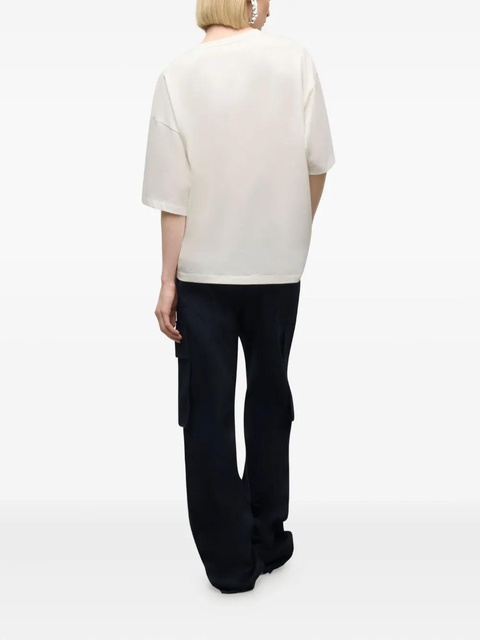 AREA embroidered-flower cargo trousers - Blue - zdjęcie produktu nr 2
