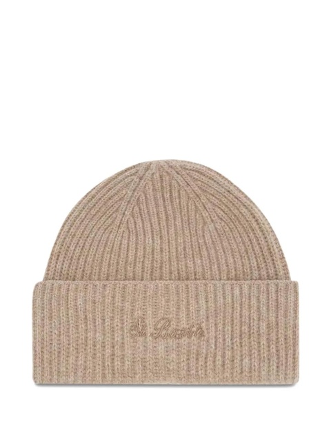 MC2 Saint Barth ribbed logo-embroidered beanie - Neutrals - zdjęcie produktu nr 1