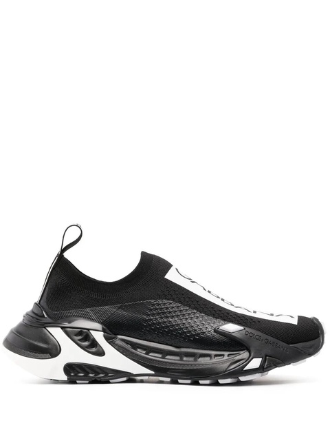 Dolce & Gabbana logo-print panelled sneakers - Black - zdjęcie produktu nr 1