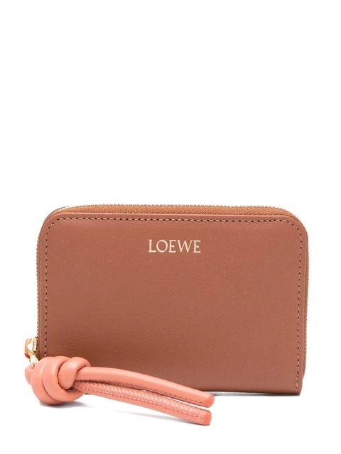 LOEWE knotted zip-around wallet - Brown - zdjęcie produktu nr 1