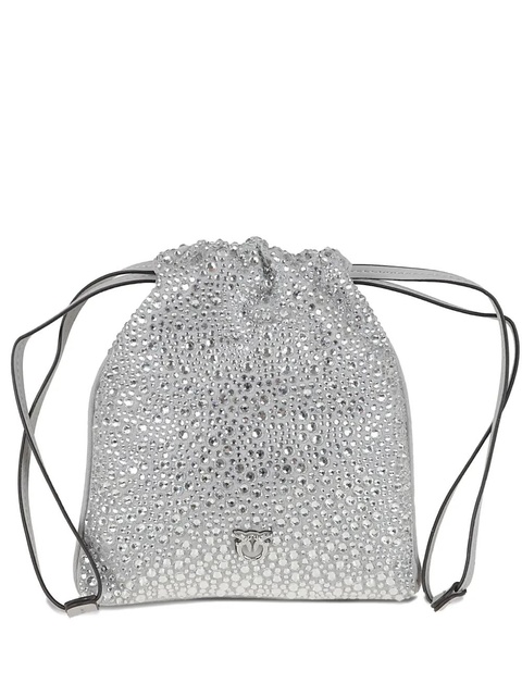 PINKO baby Slouchy embellished satchel - Silver - zdjęcie produktu nr 1