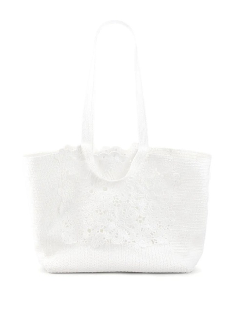 SANDRO crochet tote bag - White - zdjęcie produktu nr 1