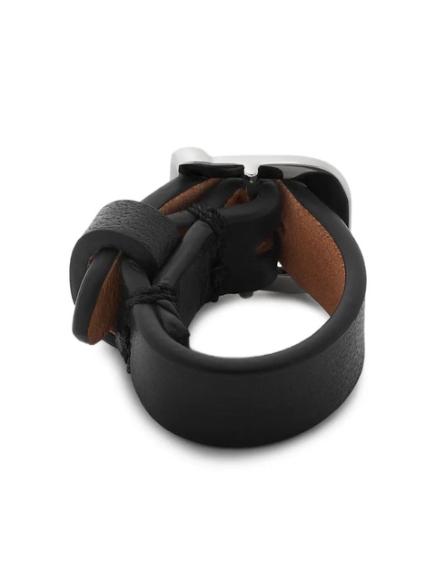 MM6 Maison Margiela leather buckle ring - Black - zdjęcie produktu nr 2