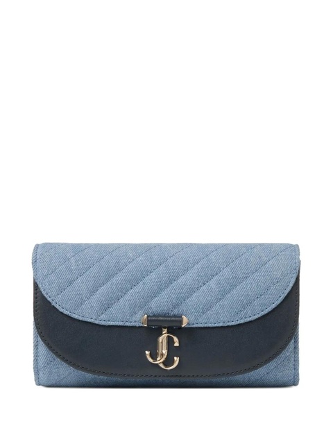 Jimmy Choo Curve quilted clutch bag - Blue - zdjęcie produktu nr 1