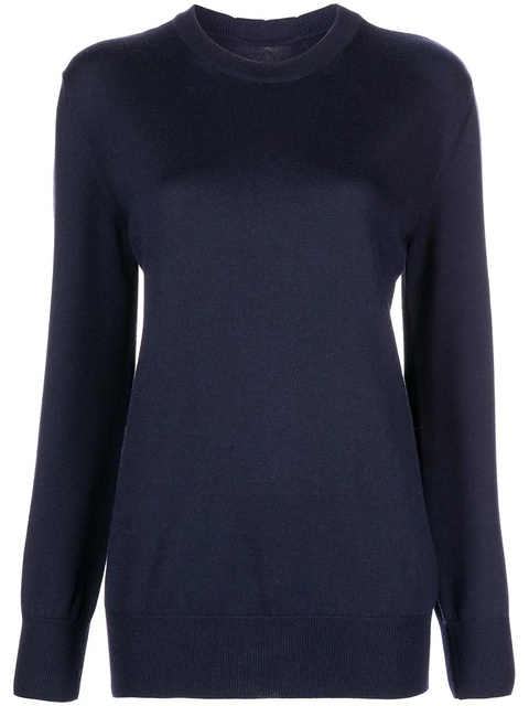 Jil Sander crew-neck merino wool sweater - Blue - zdjęcie produktu nr 1