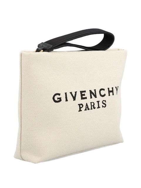 Givenchy logo-print clutch bag - Neutrals - zdjęcie produktu nr 2