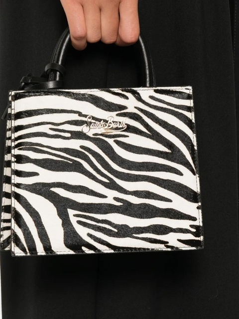 MC2 Saint Barth zebra-print mini bag - Black - zdjęcie produktu nr 2