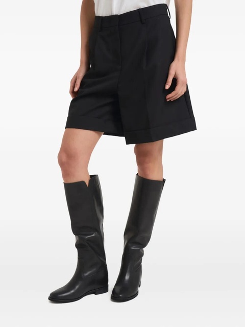 Weekend Max Mara cuffed belt-loop shorts - Black - zdjęcie produktu nr 1