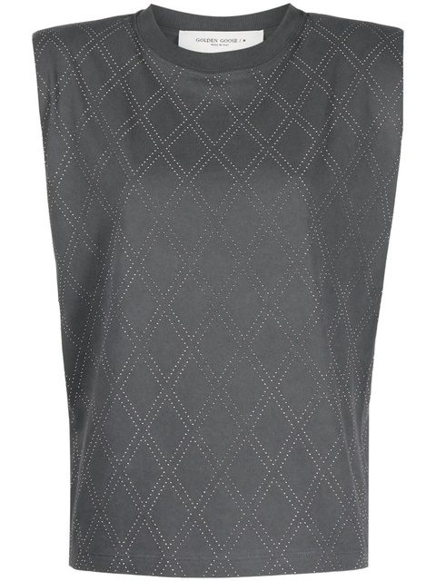 Golden Goose studded cotton T-shirt - Grey - zdjęcie produktu nr 1