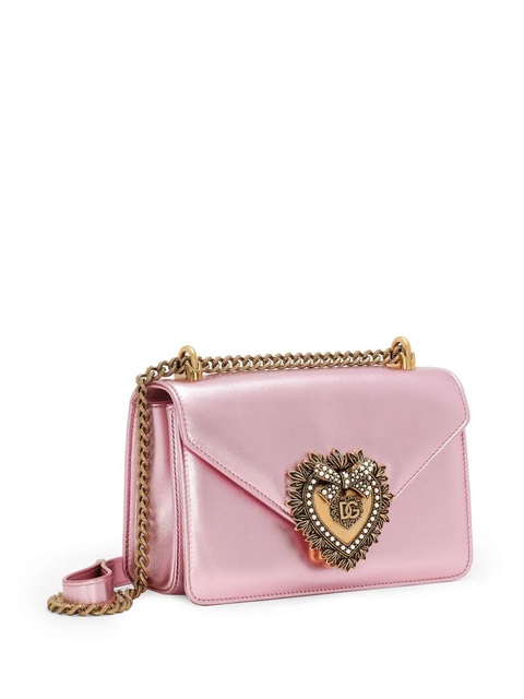 Dolce & Gabbana medium Devotion leather crossbody bag - Pink - zdjęcie produktu nr 2