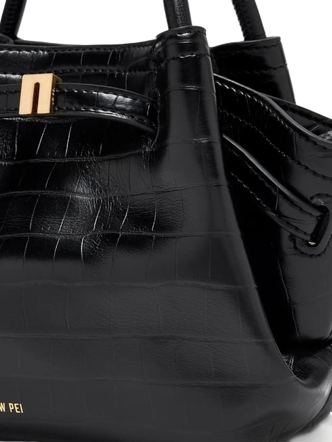JW Pei Hana croc-effect mini tote bag - Black - zdjęcie produktu nr 2