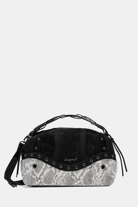 Desigual torebka SNAKE PATCH BERGAMO kolor czarny 25WAXP29 - zdjęcie produktu nr 1