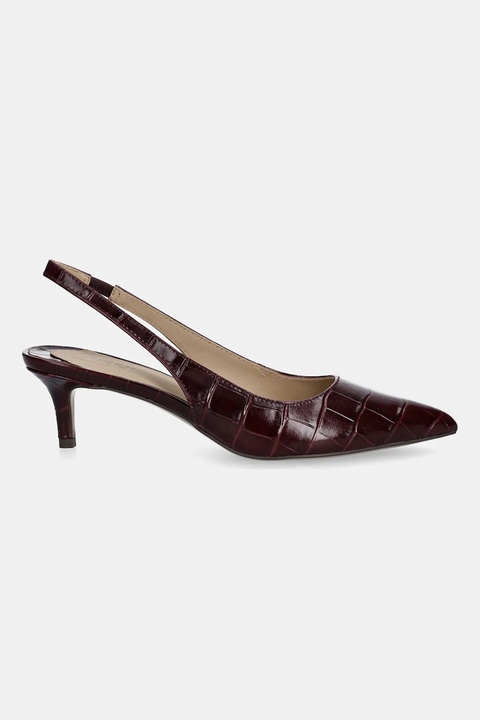 Lauren Ralph Lauren szpilki skórzane Lolah II kolor czerwony 802980117003 - zdjęcie produktu nr 2