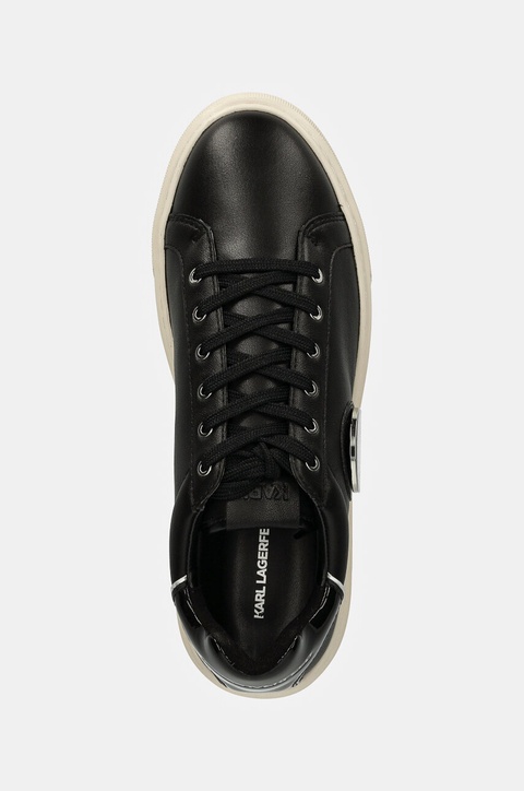 Karl Lagerfeld sneakersy skórzane MAXI KUP kolor czarny KL62212 - zdjęcie produktu nr 1