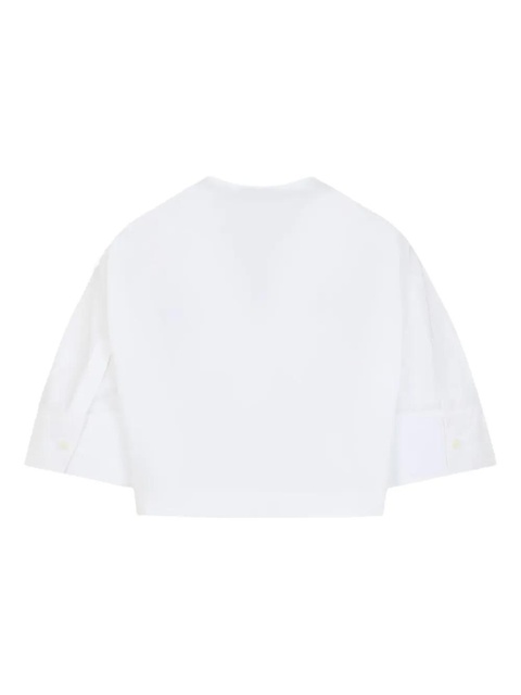 Givenchy embroidered crop top - White - zdjęcie produktu nr 2