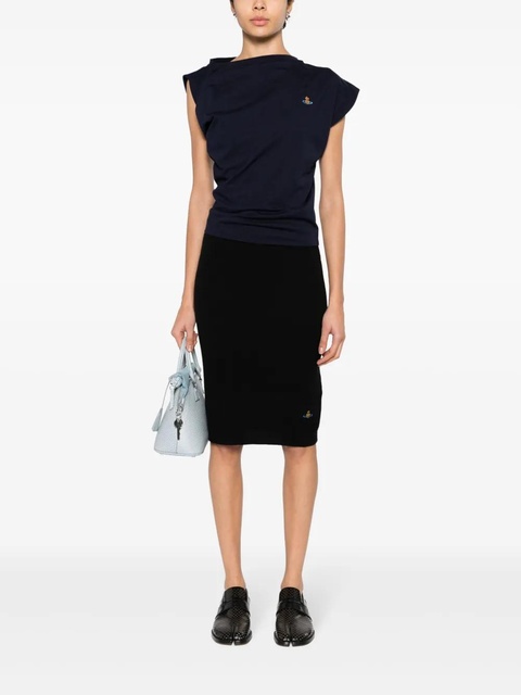 Vivienne Westwood Hebo Orb-embroidered top - Blue - zdjęcie produktu nr 2