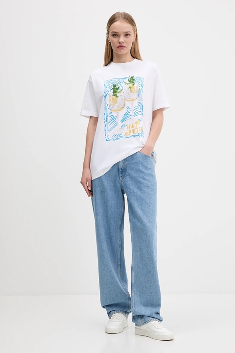 Abercrombie & Fitch t-shirt bawełniany damski kolor biały KI157-5396-100 - zdjęcie produktu nr 2