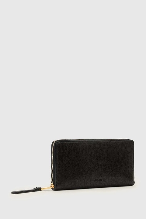 AllSaints portfel skórzany TRAVEL damski kolor czarny W277XD - zdjęcie produktu nr 1