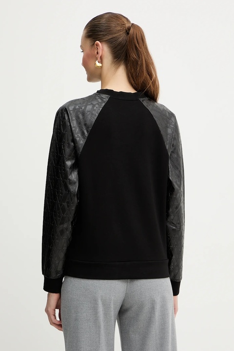 Armani Exchange bluza damska kolor czarny gładka XW001292 AF16111 - zdjęcie produktu nr 2
