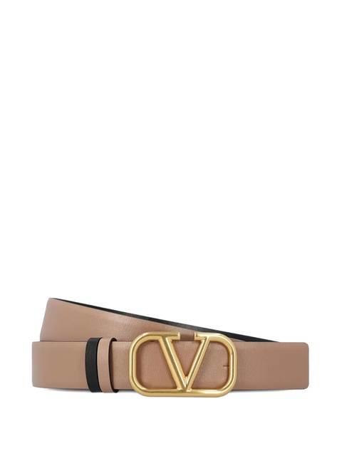 Valentino Garavani V-logo Signature reversible leather belt - Brown - zdjęcie produktu nr 1