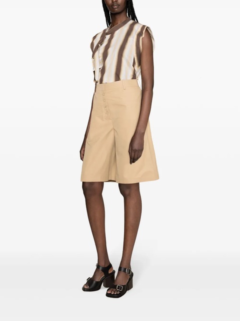 Jil Sander high-waist bermuda shorts - Neutrals - zdjęcie produktu nr 1