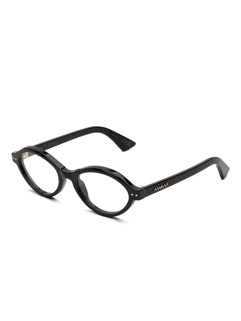 Marni Eyewear oval-frame glasses - Black - zdjęcie produktu nr 2