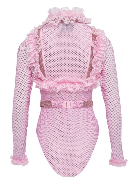 Self-Portrait ruffled bodysuit - Pink - zdjęcie produktu nr 1