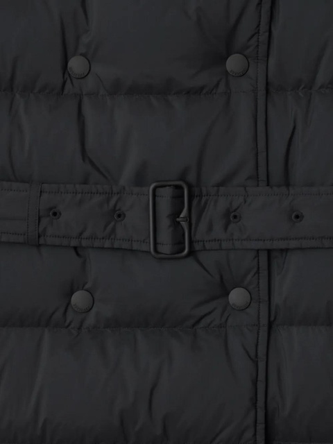 Burberry double-breasted belted puffer coat - Black - zdjęcie produktu nr 2