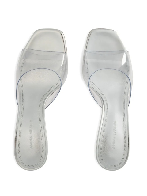 Amina Muaddi 70mm Lupita sandals - White - zdjęcie produktu nr 2