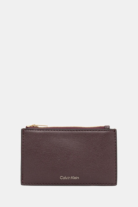 Calvin Klein portfel damski kolor fioletowy LV04F1090G - zdjęcie produktu nr 1