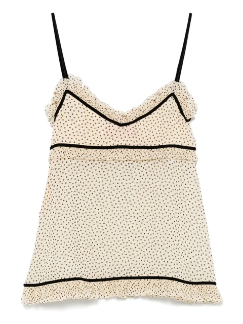 Valentino Garavani polka dot camisole - Neutrals - zdjęcie produktu nr 2