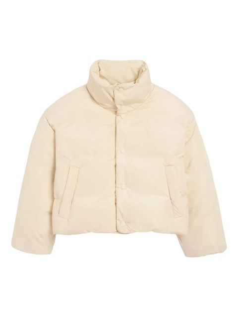 AMI Paris embossed-logo puffer jacket - Neutrals - zdjęcie produktu nr 1
