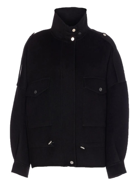 PINKO zip-up wool-blend jacket - Black - zdjęcie produktu nr 1