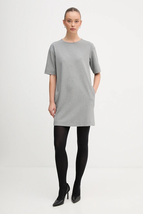 United Colors of Benetton sukienka kolor szary mini prosta 47CKDV0BW - zdjęcie produktu nr 2
