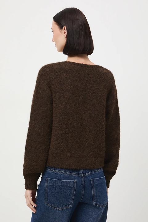 Medicine kardigan damskie kolor brązowy ciepły - zdjęcie produktu nr 2