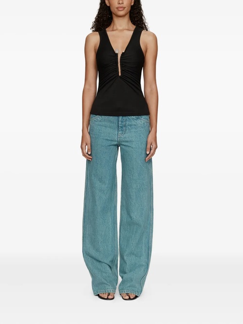 Christopher Esber Crystal Pin tank top - Black - zdjęcie produktu nr 2