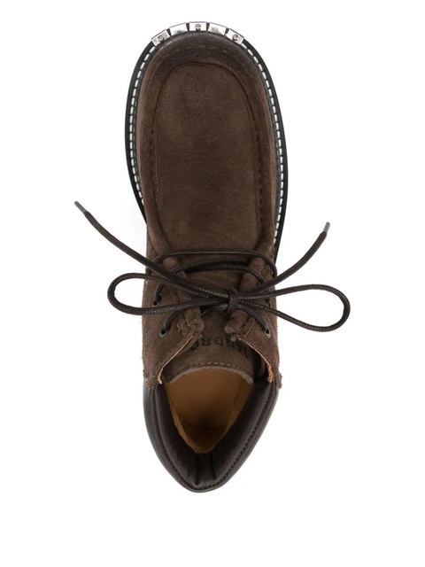 SANDRO 45mm lace-up suede boots - Brown - zdjęcie produktu nr 2