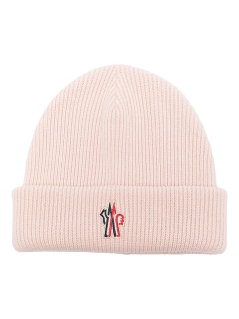 Moncler Grenoble wool beanie hat - Pink - zdjęcie produktu nr 1