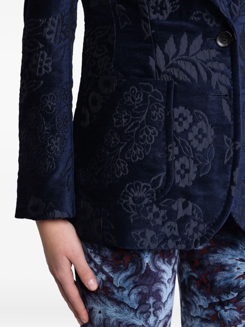 ETRO floral jacquard blazer - Blue - zdjęcie produktu nr 2