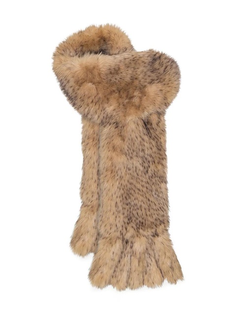 ROTATE BIRGER CHRISTENSEN ruffled scarf - Brown - zdjęcie produktu nr 1