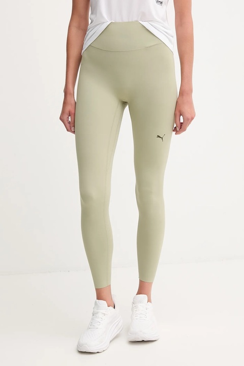 Puma legginsy treningowe damskie kolor zielony gładkie 527463 - zdjęcie produktu nr 1