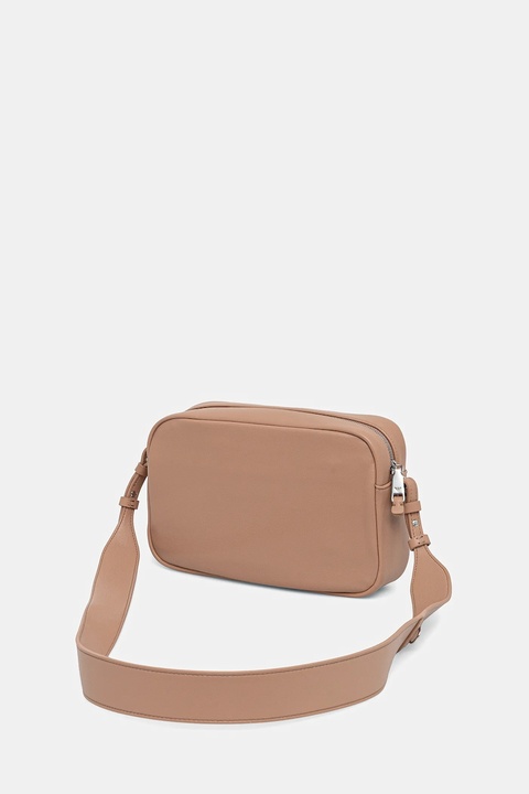 Emporio Armani torebka skórzana kolor beżowy EW003032 AF19229 - zdjęcie produktu nr 2