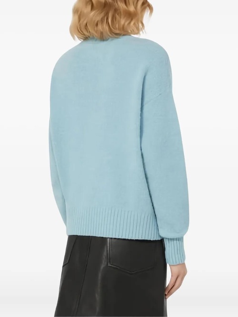 Weekend Max Mara V-neck ribbed sweater - Blue - zdjęcie produktu nr 2