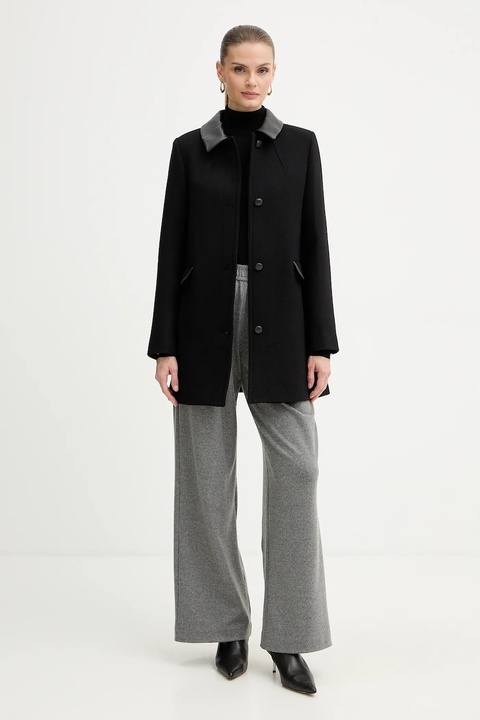 Morgan sweter damski kolor czarny lekki z golfem MFLORIA - zdjęcie produktu nr 1