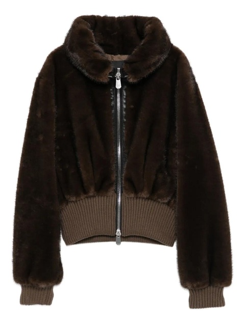 PINKO faux-fur jacket - Brown - zdjęcie produktu nr 1